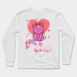 200lbs of Cute Pig Owners Pig Pet T-shirt Long Sleeve T-Shirt